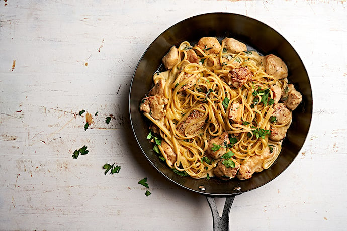 Pasta Alfredo Kariniemen tapaan