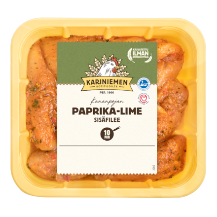 Kariniemen Kananpojan sisäfilee paprika-lime